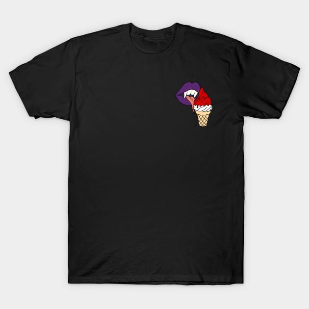 Vampire Ice Cream T-Shirt by jiniandtonic